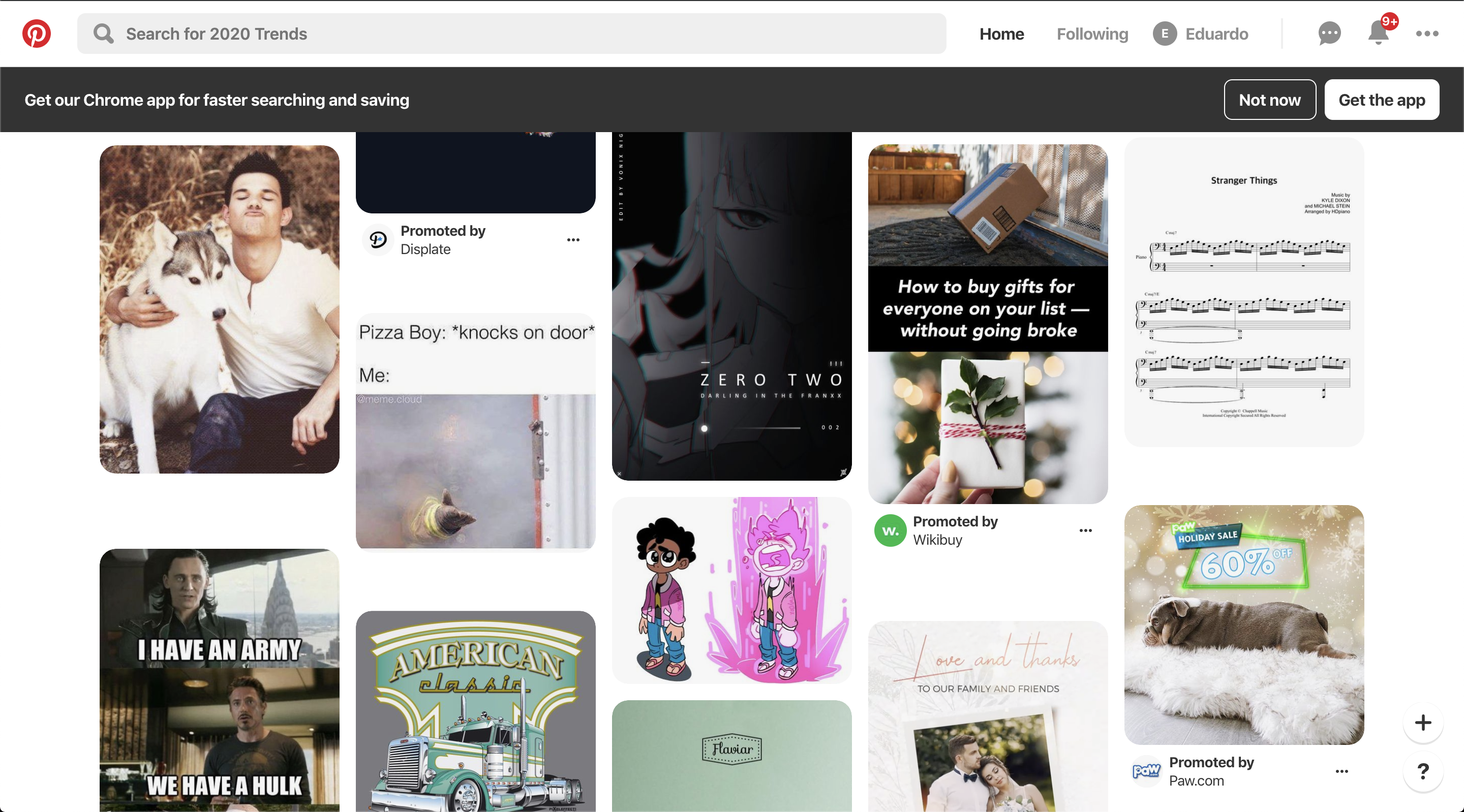 Pinterest Dashboard