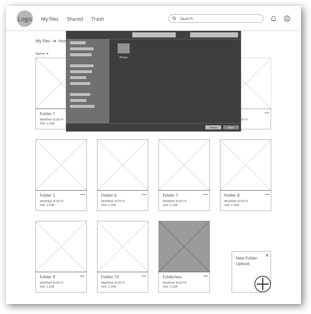 Upload Wireframe